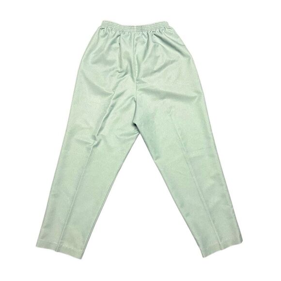 Alfred Dunner Light Green Ankle Tapered Pants Size 16 High Rise Elastic Waist - Picture 4 of 8